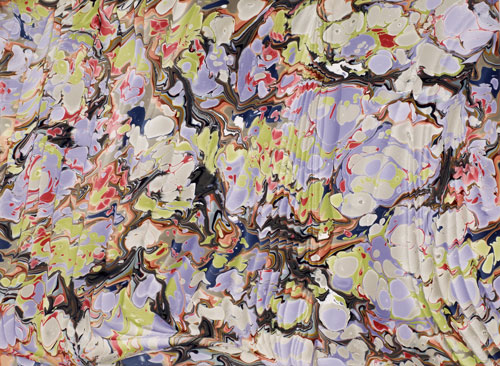 Curtains, Marbled paper, Artist's collection